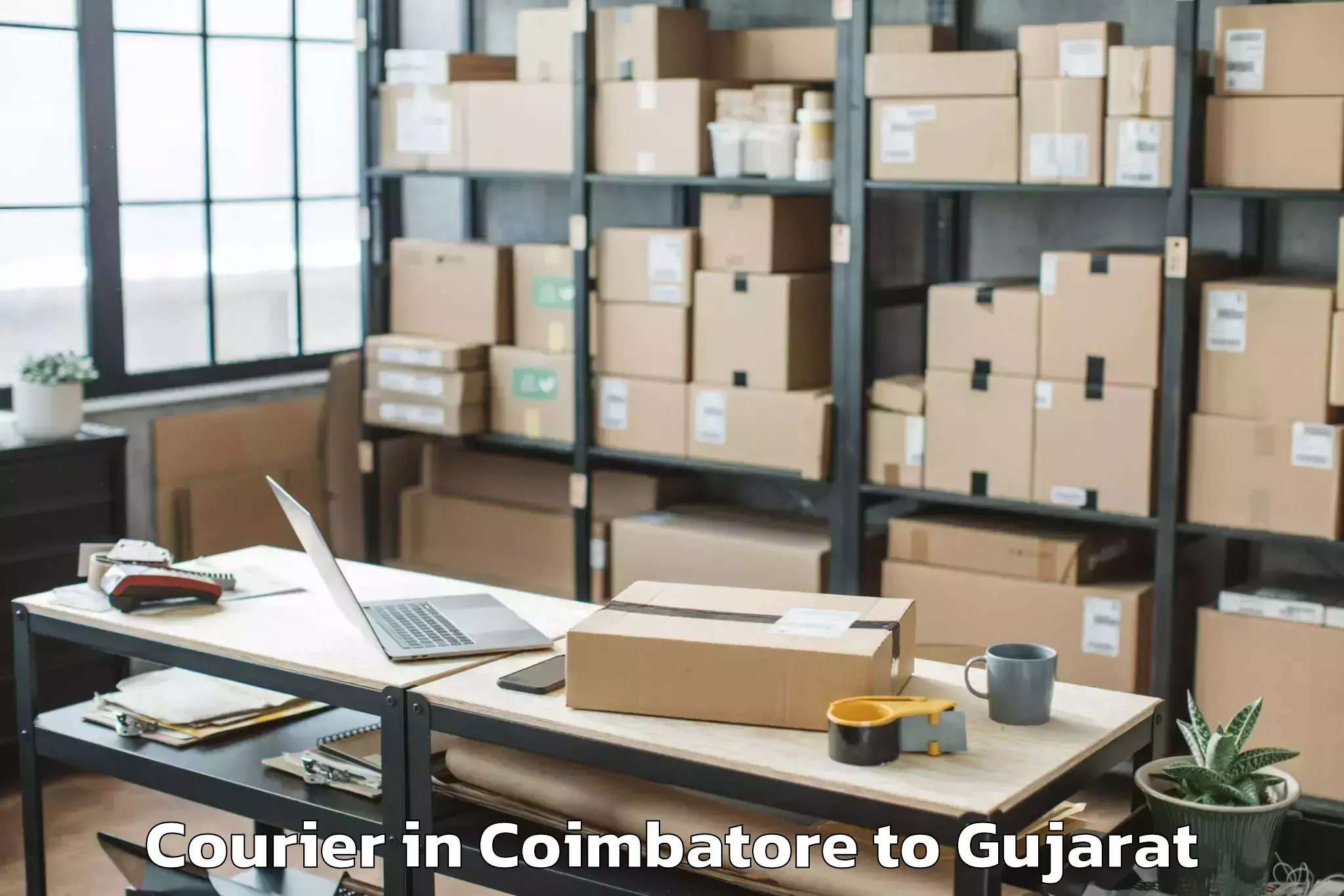 Get Coimbatore to Lunavada Courier